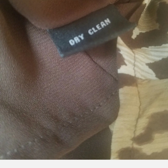 Bob Mackie Animal print Ruffle Sz. 10 Chiffon Silk - Picture 4 of 6